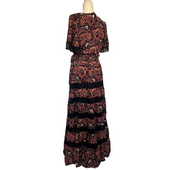 NEW Anthropologie Floral Print 2 Piece Maxi Skirt Set Bohemian Women's Size 12 - Picture 7 of 11